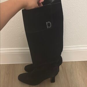Ferragamo Women's Black Suede Boots